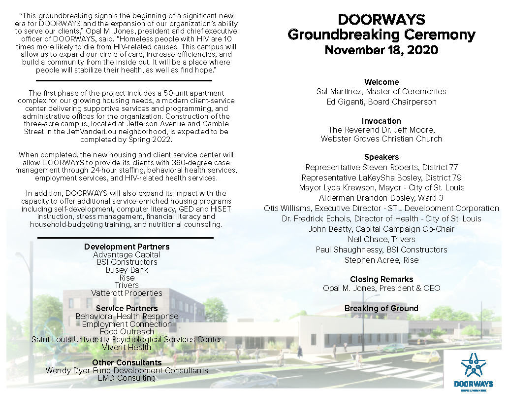 Construction Begins on New Jefferson Avenue Campus DOORWAYS