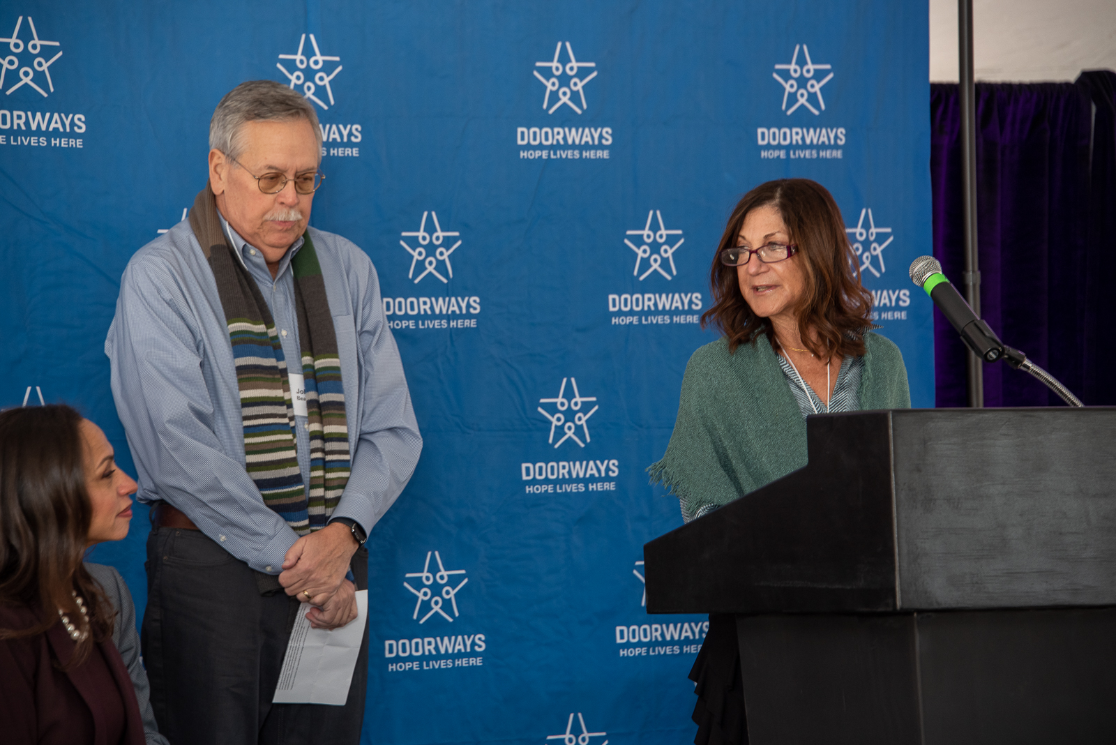Capital Campaign Chairs, John Beatty and Mary Schoolman.